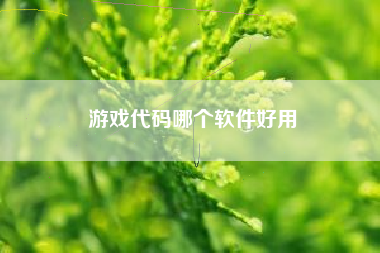 游戏代码哪个软件好用