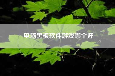 电脑黑板软件游戏哪个好