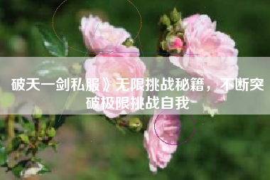 破天一剑私服》无限挑战秘籍，不断突破极限挑战自我