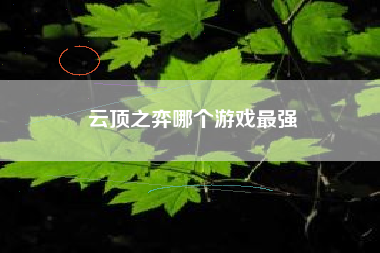 云顶之弈哪个游戏最强