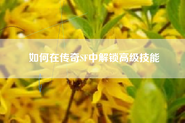 如何在传奇SF中解锁高级技能