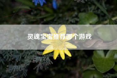 灵魂宝宝推荐哪个游戏