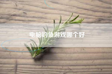 电脑钓鱼游戏哪个好