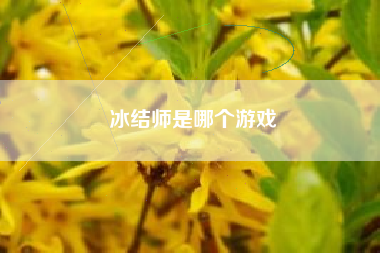 冰结师是哪个游戏