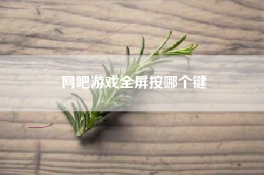 网吧游戏全屏按哪个键