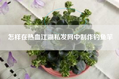 怎样在热血江湖私发网中制作钓鱼竿