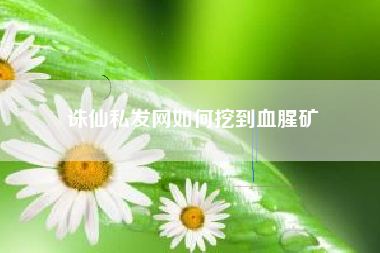 诛仙私发网如何挖到血腥矿