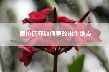 泰拉瑞亚如何更改出生地点