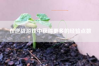 在逆战游戏中获得更多的经验点数