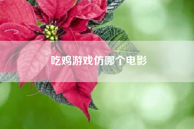 吃鸡游戏仿哪个电影