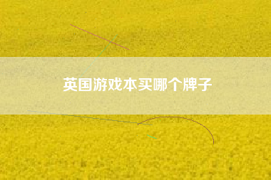 英国游戏本买哪个牌子