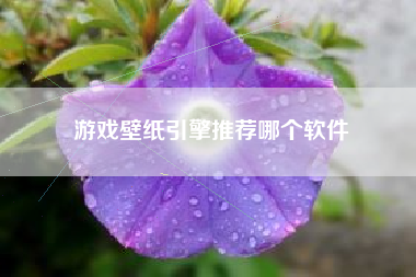 游戏壁纸引擎推荐哪个软件