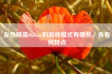 反恐精英Online的游戏模式有哪些，各有何特点