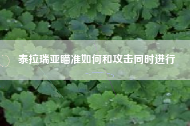 泰拉瑞亚瞄准如何和攻击同时进行