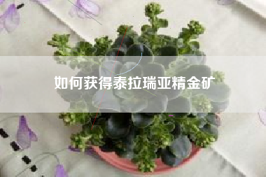 如何获得泰拉瑞亚精金矿