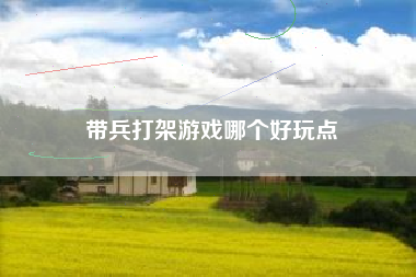 带兵打架游戏哪个好玩点