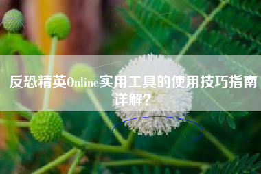 反恐精英Online实用工具的使用技巧指南详解？