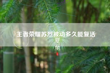 王者荣耀苏烈被动多久能复活