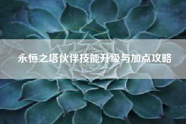 永恒之塔伙伴技能升级与加点攻略