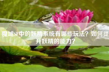 魔域SF中的妖精系统有哪些玩法？如何提升妖精的能力？