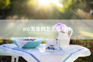 DNF发布网怎么练号快