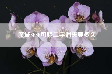 魔域SFSF可疑二字消失要多久