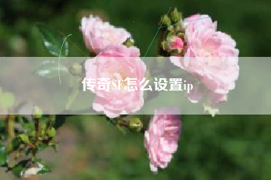 传奇SF怎么设置ip