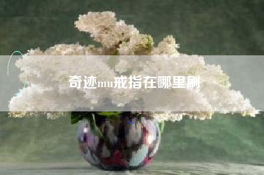 奇迹mu戒指在哪里刷