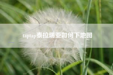 taptap泰拉瑞亚如何下地图