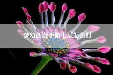 梦幻西游手游七辰怎么打