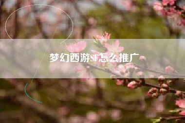 梦幻西游SF怎么推广