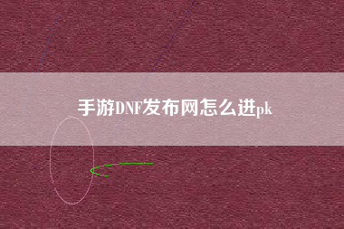 手游DNF发布网怎么进pk